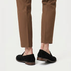 Men's Suede-Finish Penny Loafers – Slip-On