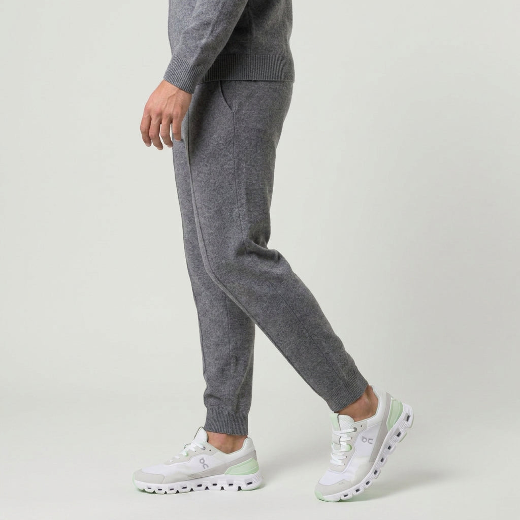 Men's Cashmere Zip Cardigan & Jogger Set – Relaxed Fit
