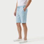 Men's Textured Cotton Drawstring Shorts – Elastic Waist