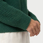 Women's Ribbed Chunky Knit Turtleneck Sweater – Relaxed Fit
