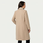 Women's Double-Breasted Midi Coat – Relaxed