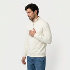 Men's Quarter-Zip Sweatshirt – Stand Collar, Brushed Fleece