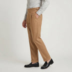 Men's Pleated Gurkha High Waist Trousers – Side Buckles