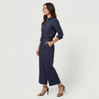 Women's Relaxed Linen Breathable Co-Ord Set – Wide-Leg Trousers