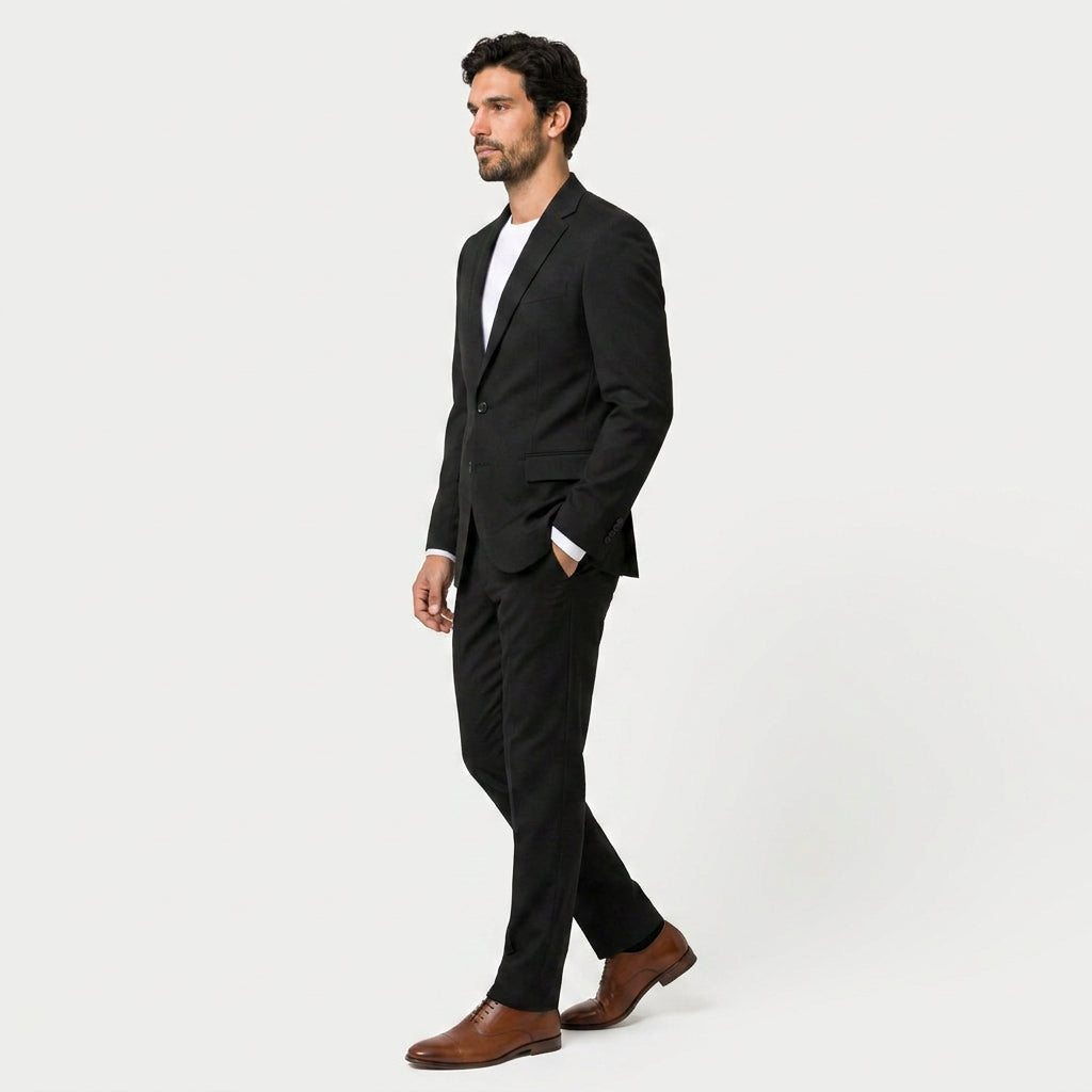 Men's Two-Piece Tailored Suit – Single Breasted