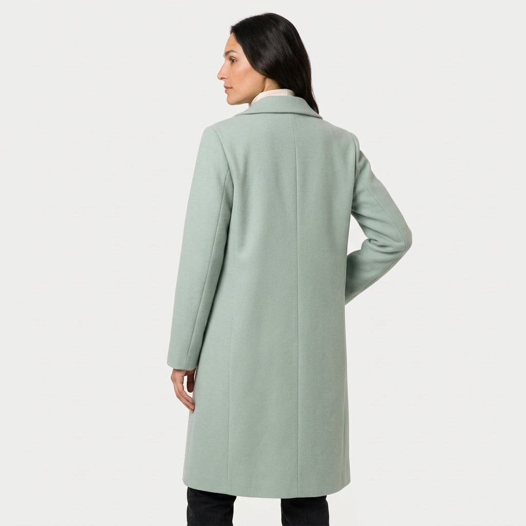Women's Double-Breasted Midi Coat – Relaxed