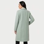 Women's Double-Breasted Midi Coat – Relaxed