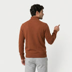 Men's Fine Knit Turtleneck Sweater – Regular Fit