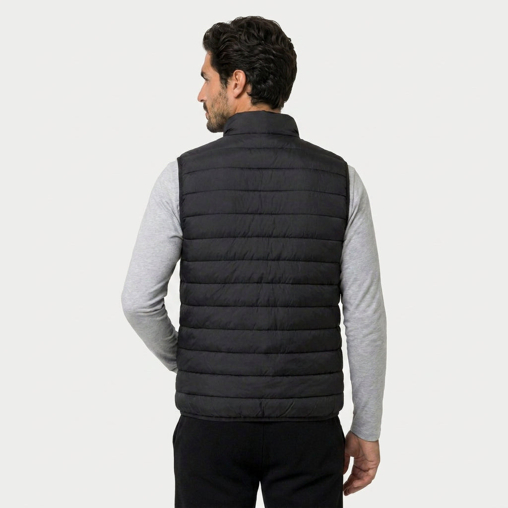 Men's Lightweight Quilted Puffer Vest – Zip-Up