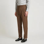 Men's Pleated Gurkha High Waist Trousers – Side Buckles