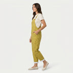 Women's Quilted Overalls – Relaxed, Cropped Length