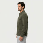 Men's Overshirt – Brushed Flannel, Chest Pockets