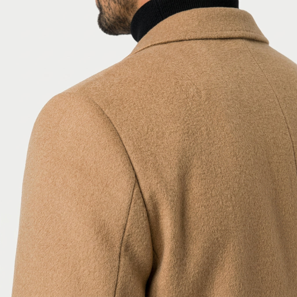 Men's Overcoat – Single-Breasted, Notch Lapel