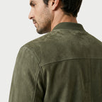Men's Washed Bomber Jacket – Ribbed Trim