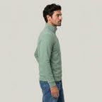 Men's Quarter-Zip Sweatshirt – Stand Collar, Brushed Fleece