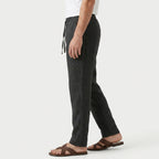 Men's Lightweight Linen Drawstring Pants – Elastic Waist