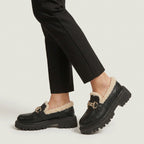 Women's Sherpa-Lined Platform Loafer – Lug Sole