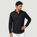 Men's Long Sleeve Linen Shirt – Breathable