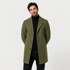 Men's Overcoat – Single-Breasted, Notch Lapel