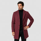 Men's Overcoat – Single-Breasted, Notch Lapel