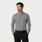 Men's Button-Down Striped Shirt – Slim Fit
