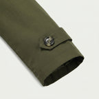Men's Short Trench Coat – Single-Breasted, Cotton Blend