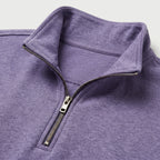 Men's Quarter-Zip Sweatshirt – Stand Collar, Brushed Fleece