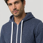 Men's Heathered Knit Zip Hoodie – Kangaroo Pocket