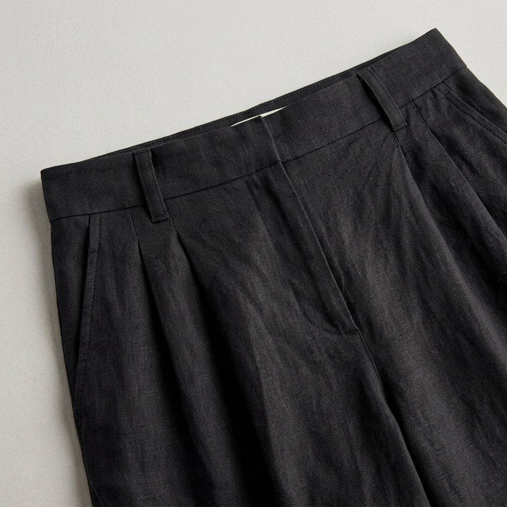 Women's Relaxed Linen Breathable Co-Ord Set – Wide-Leg Trousers