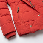 Women's Quilted Puffer Coat – Fur-Trimmed Hood, Mid-Thigh Length