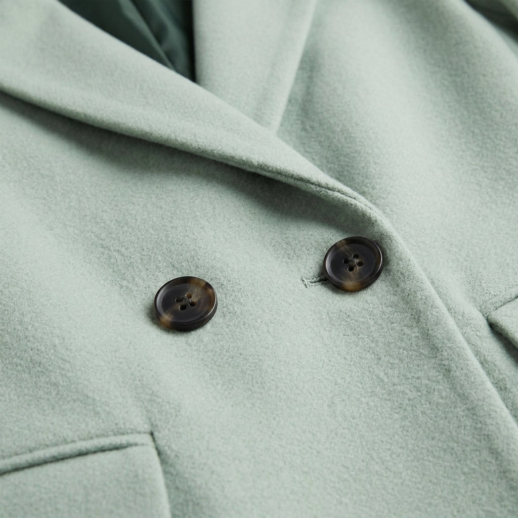 Women's Double-Breasted Midi Coat – Relaxed