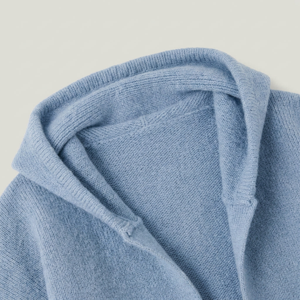 Women's Hooded Open Oversized Cardigan – 3/4 Sleeves