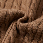 Men's Classic Cable Knit Crew Sweater – Textured