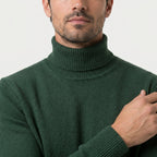 Men's Fine Knit Turtleneck Sweater – Regular Fit