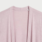 Women's Draped Jersey Cardigan – Open Front, Longline