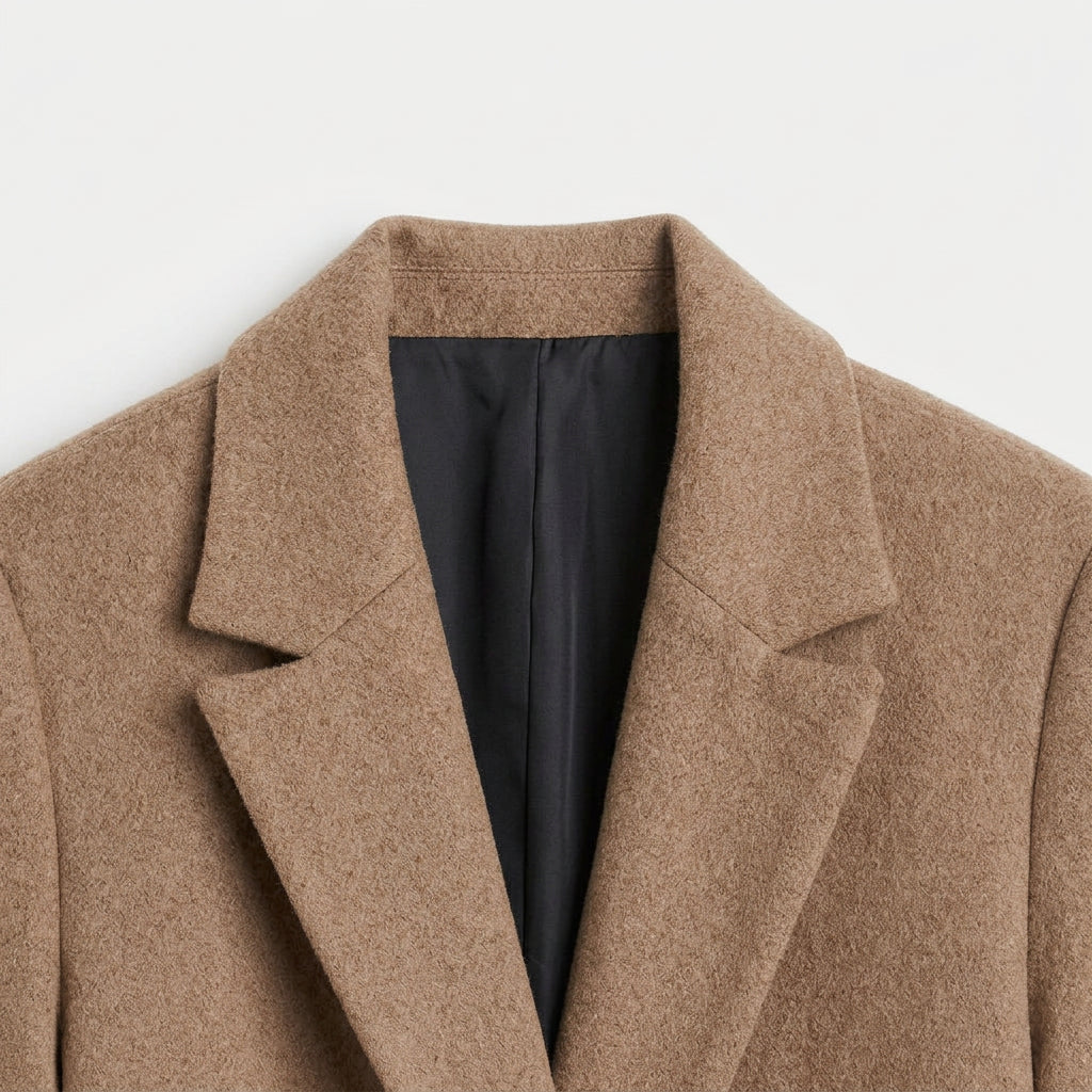 Women's Double-Breasted Midi Coat – Relaxed