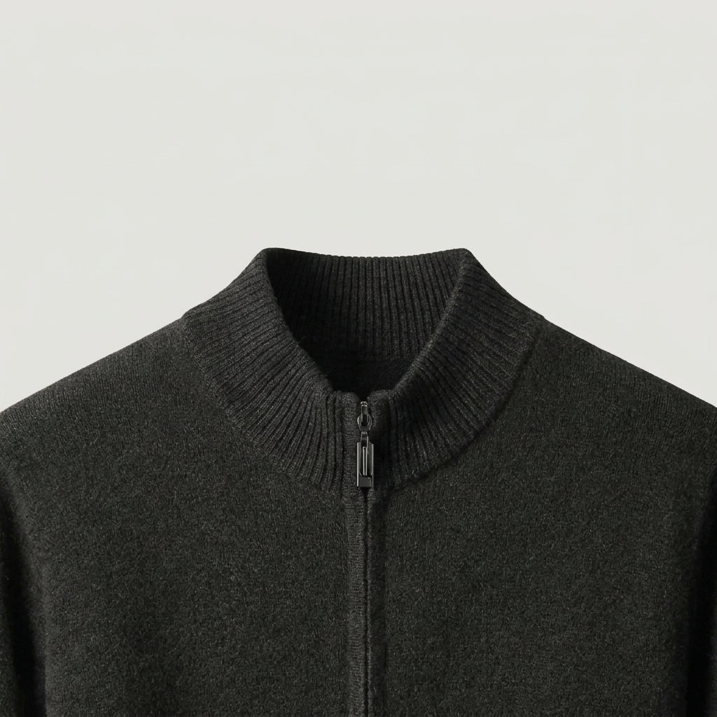 Men's Cashmere Zip Cardigan & Jogger Set – Relaxed Fit