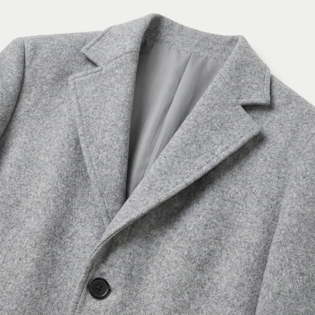Men's Overcoat – Single-Breasted, Notch Lapel