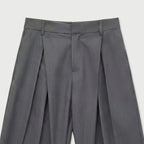 Men's Tailored Wide-Leg Pleated Trousers – Relaxed Fit