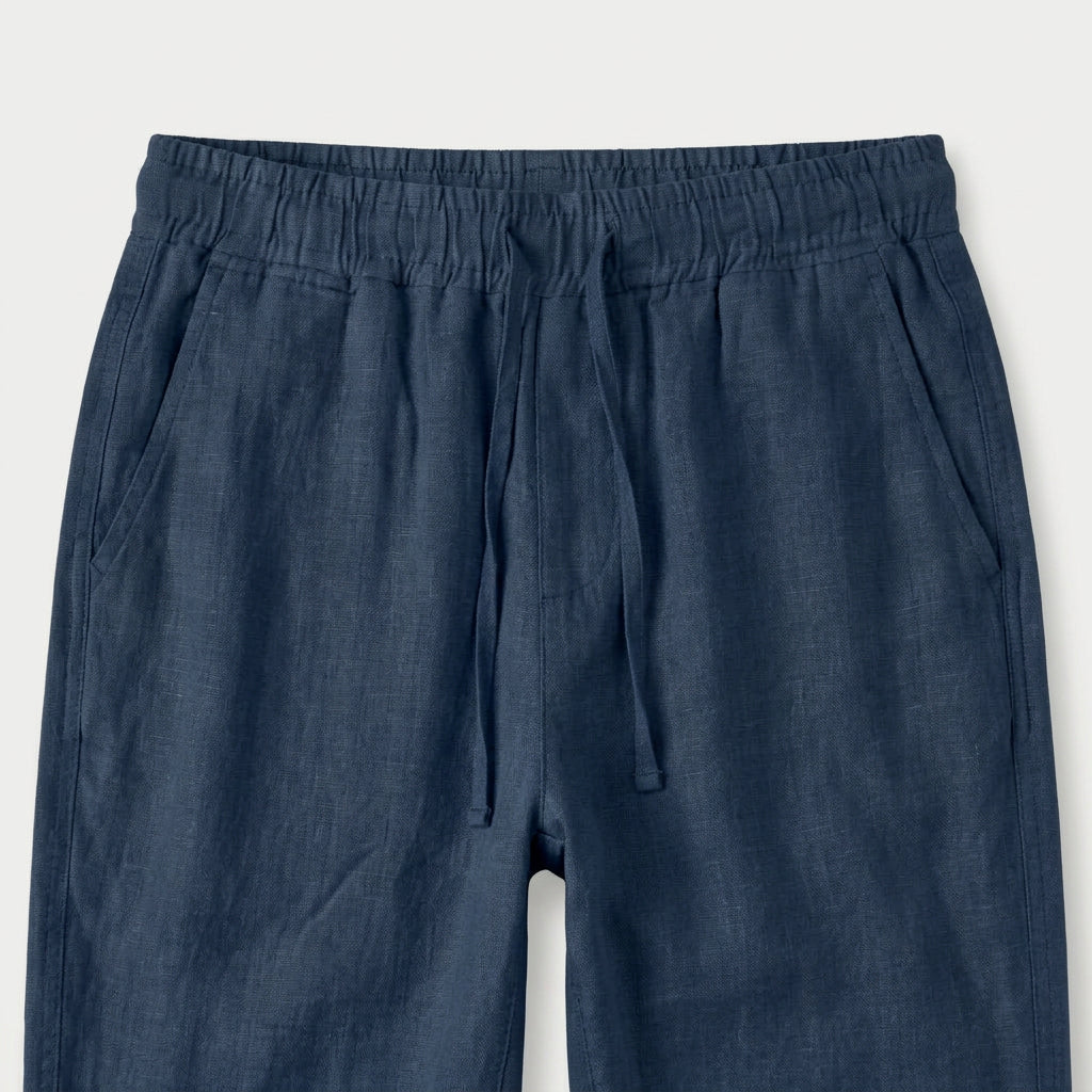 Men's Lightweight Linen Drawstring Pants – Elastic Waist