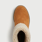 Women's Sherpa Cuff Lug-Sole Mid-Calf Boot – Block Heel
