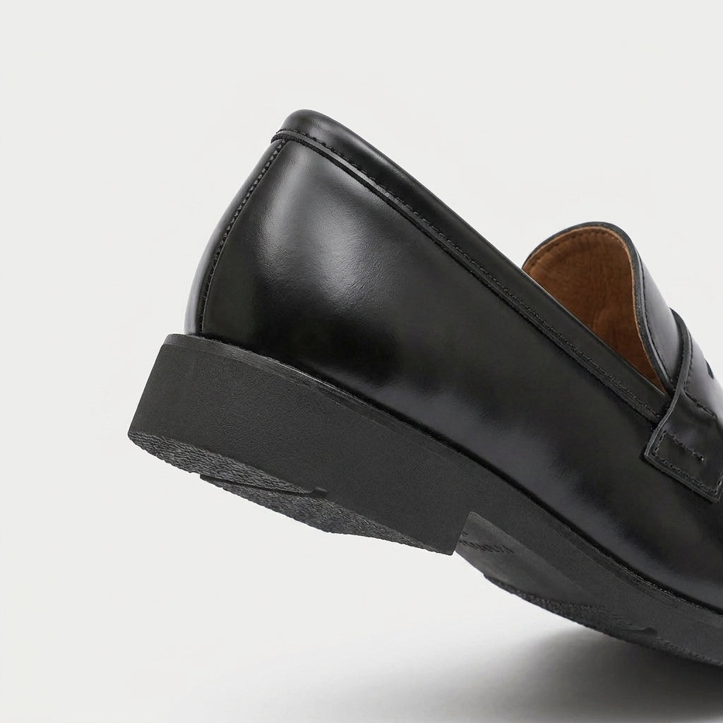 Men's Polished Finish Penny Loafers – Slip-On
