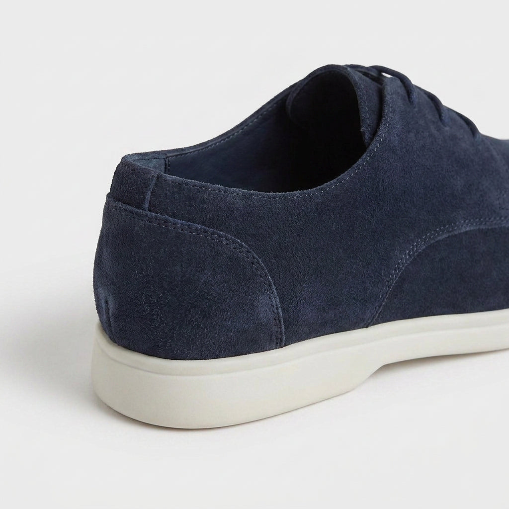 Men's Suede Casual Derby Shoes – Lightweight Sole