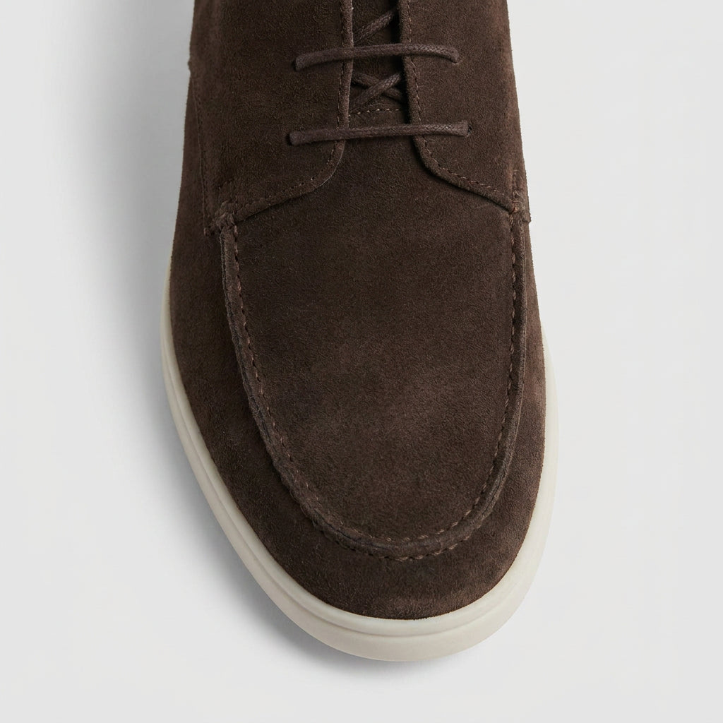 Men's Suede Casual Derby Shoes – Lightweight Sole