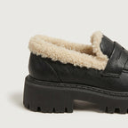 Women's Sherpa-Lined Platform Loafer – Lug Sole