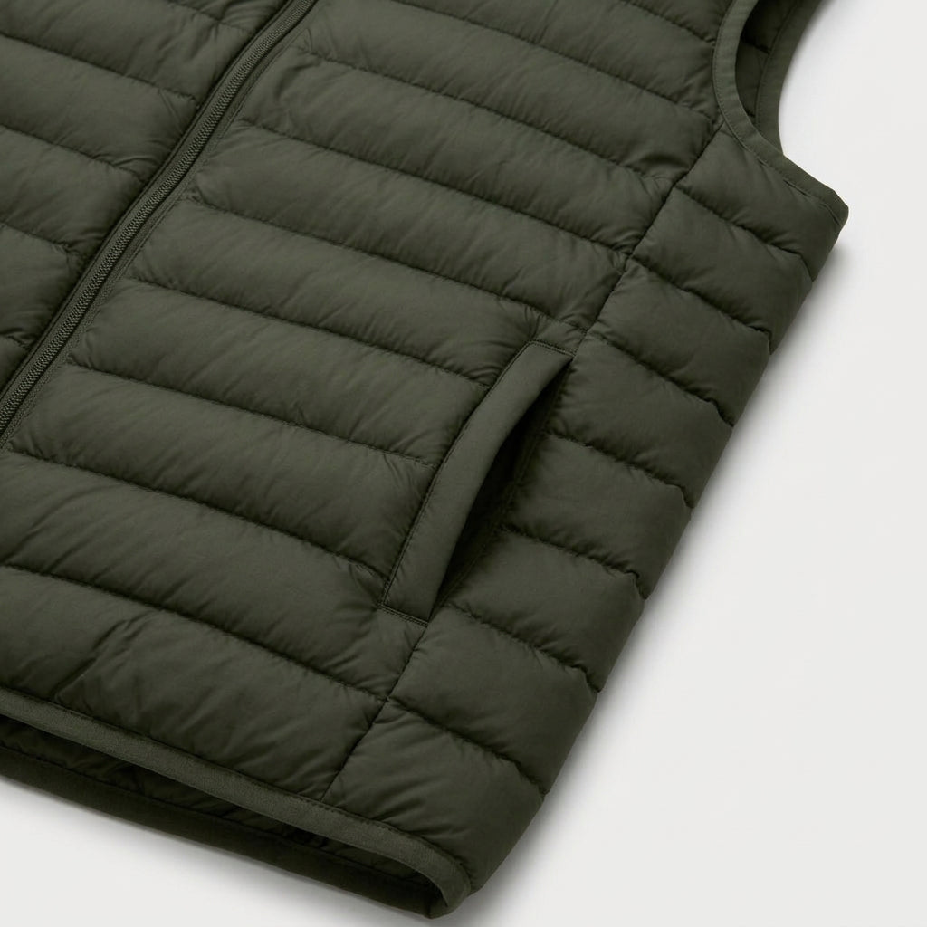 Men's Lightweight Quilted Puffer Vest – Zip-Up