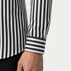 Men's Button-Down Striped Shirt – Slim Fit