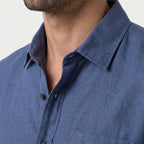 Men's Long Sleeve Linen Shirt – Breathable