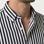 Men's Button-Down Striped Shirt – Slim Fit