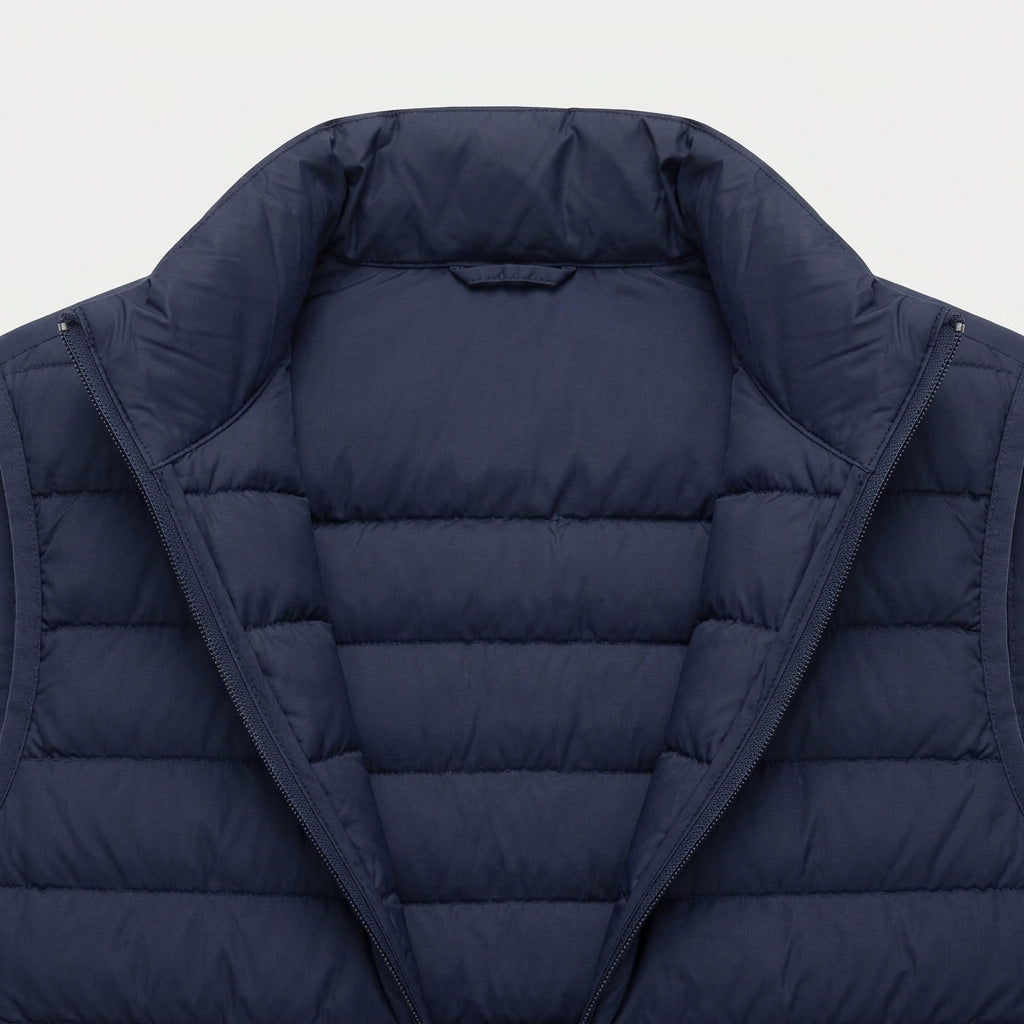 Men's Lightweight Quilted Puffer Vest – Zip-Up